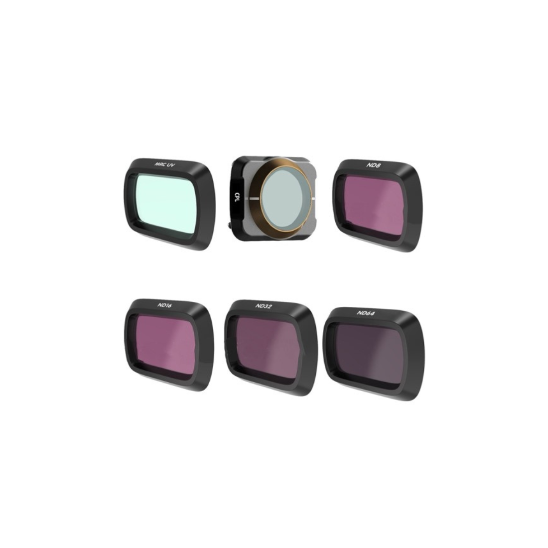 DJI Mavic air 2 - Filtri Sunnylife Kit Da 6 Uv - Cpl - Nd8 - Nd16 - Nd32 - Nd64