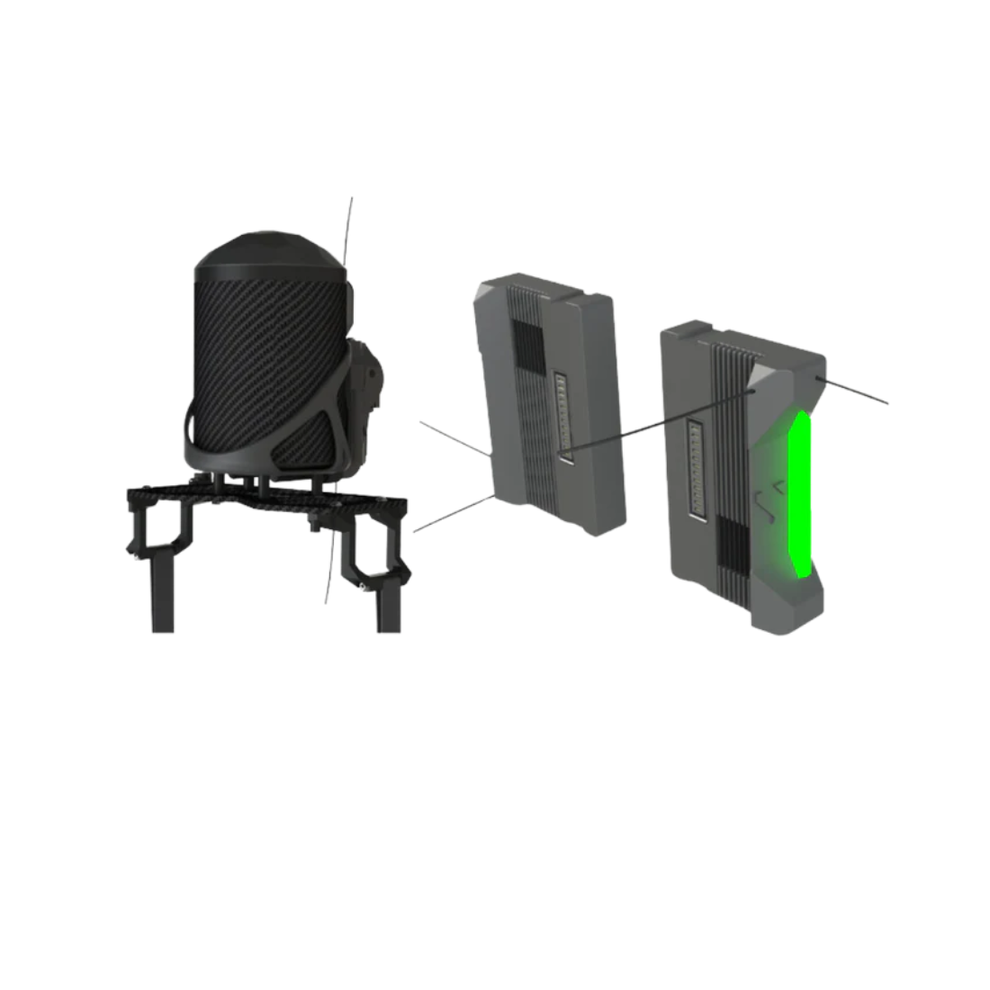 Kit Terminatore di volo e paracadute Kronos M350 per DJI Matrice 300/350