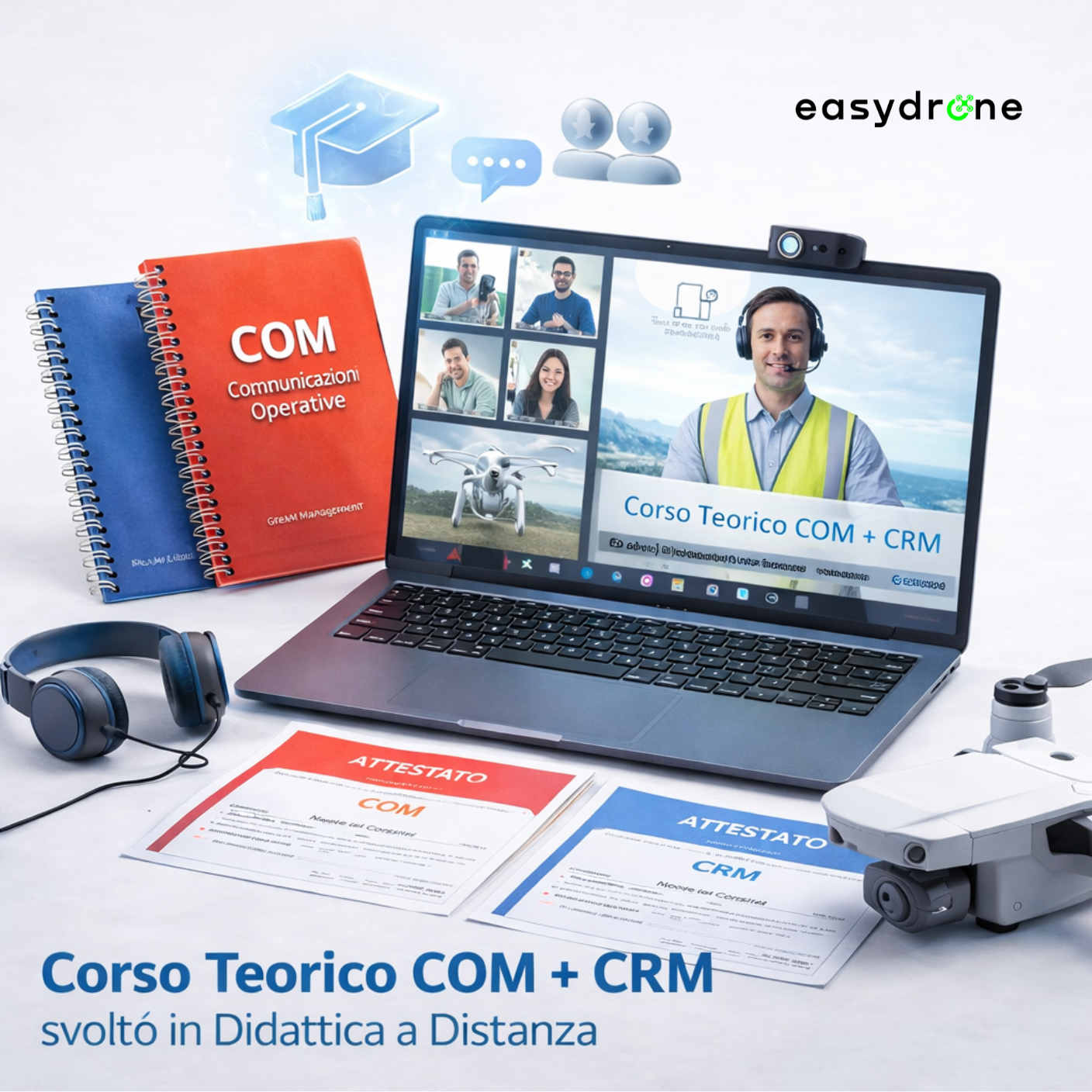 Corso teorico COM + CRM svolto in Didattica a Distanza