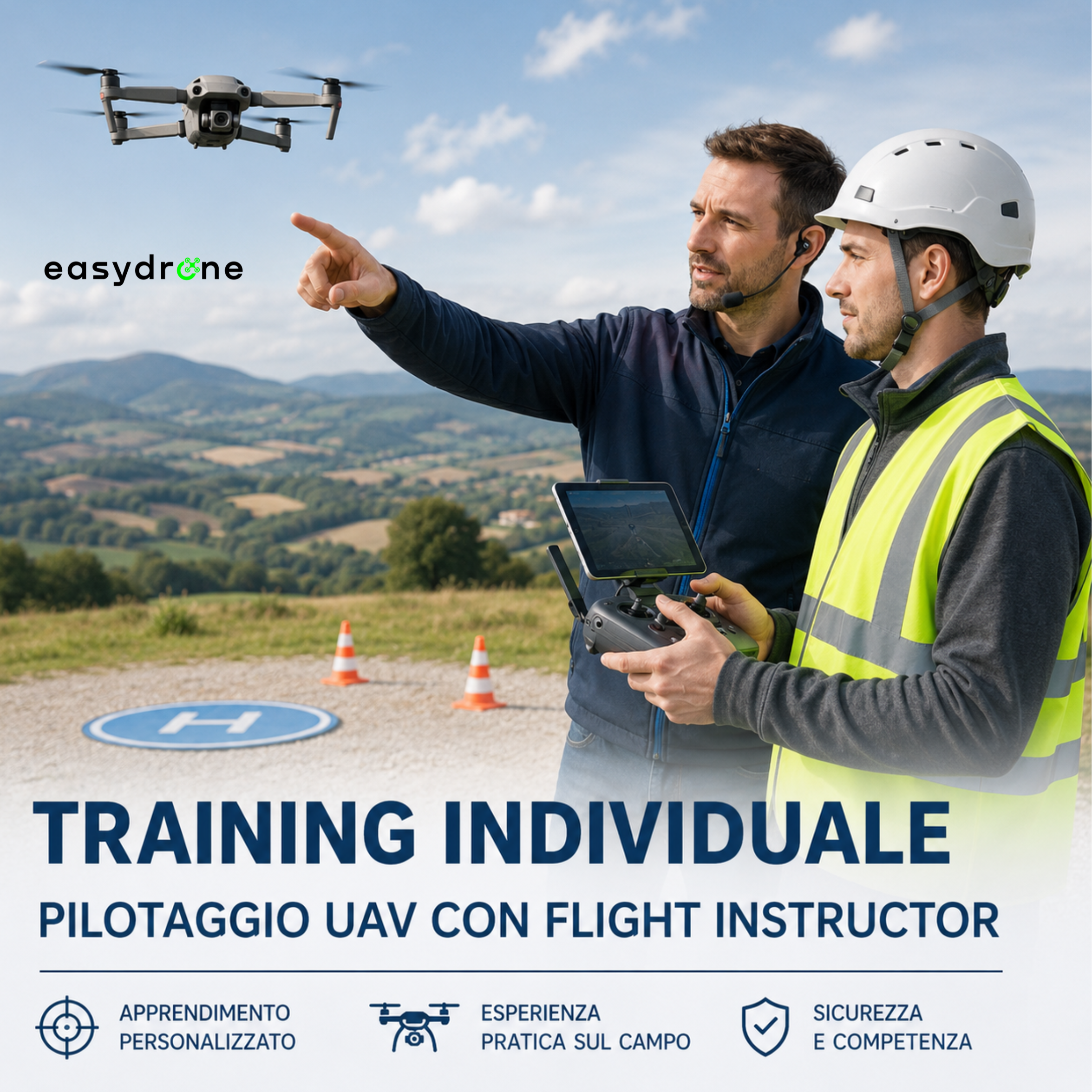 TRAINING INDIVIDUALE - PILOTAGGIO UAV CON FLIGHT INSTRUCTOR